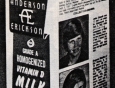 Anderson Erickson's first milk carton featuring missing children Johnny Gosch and Eugene Martin