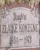 Elaine Konecne tombstone for cases page