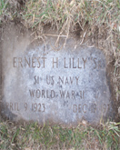 Ernest Lilly, Sr. tombstone 