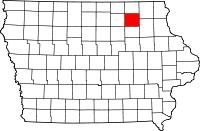 Chickasaw County in Iowa