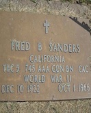 Fred Sanders headstone