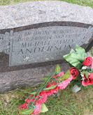 Michael Anderson headstone