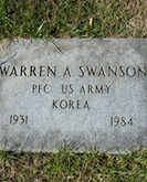 Warren Swanson tombstone for cases page