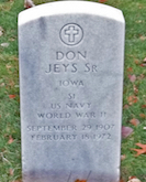 Don Jeys gravestone