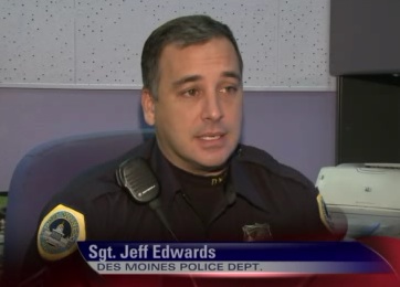 Sgt. Jeff Edwards of the Des Moines Police Department