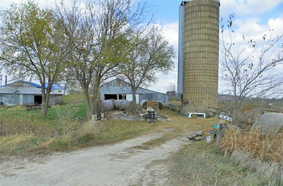 The Huelsenbeck farm where James Huff Jr. sustained severe head injuries. (Courtesy photo Dean Close, Vinton Today)