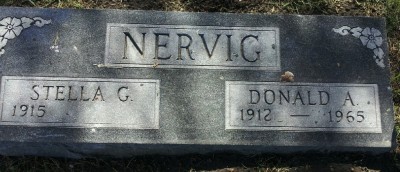 Donald Nervig gravestone