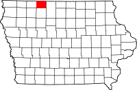 Emmet County in Iowa