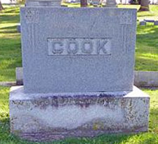 Myrtle Cook gravestone
