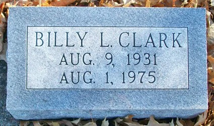 Billy Lee Clark gravestone