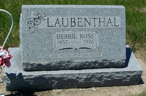 Debbie Laubenthal gravestone