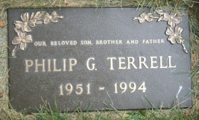 Phil Terrell's gravestone