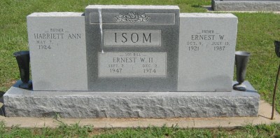 Billy Isom's gravestone