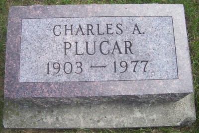 Charles Plucar gravestone