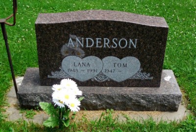 Lana Anderson headstone