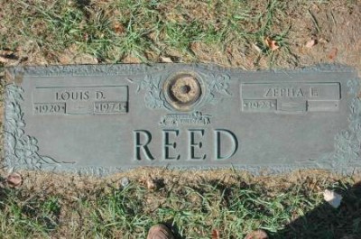 Louis Reed tombstone