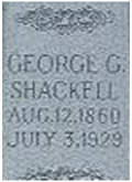 George Shackell tombstone 165
