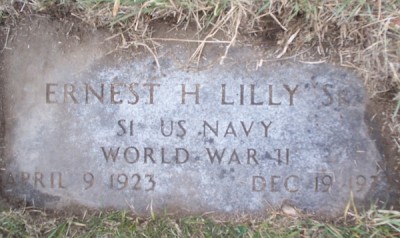 Ernest Lilly gravestone
