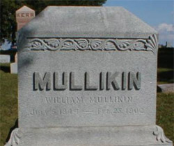 Mullikin tombstone non 165