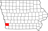 Mills County in Iowa
