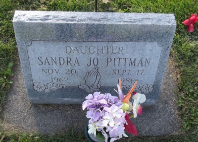 Sandra Pittman's gravestone