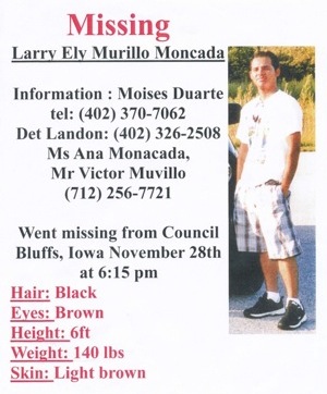 Missing Poster for Larry Murillo